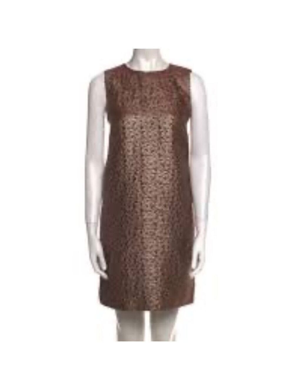 RED Valentino Brown Patterned Mini Dress